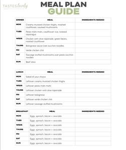 Keto Meal Plan Uk Free